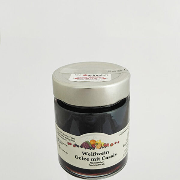 Weißwein - Gelee mit Cassis