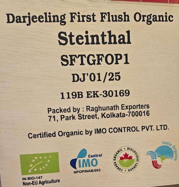 Flugtee SFTGFOP1 Darjeeling BIO