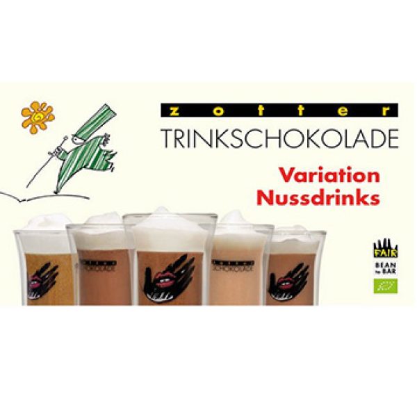 Variation Nussdrinks Trinkschokolade